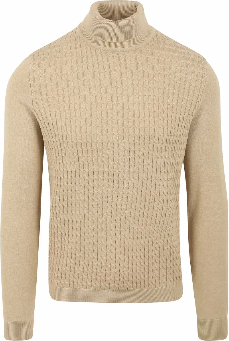 Suitable Suitable Rollkragen Cable Beige - Größe XXL, Beige, – Produktbild 2 von 3