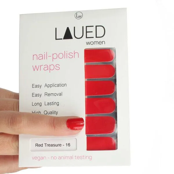 Vargu Vargu LAUED vegane Nagelfolien solid red, Red, – Produktbild 1 von 4