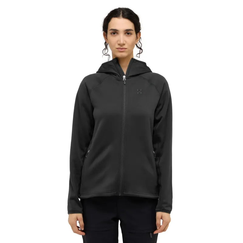 Haglöfs Mittelkurzer Kapuzenpullover für Damen Haglöfs Magma, Schwarz, – Produktbild 1 von 1