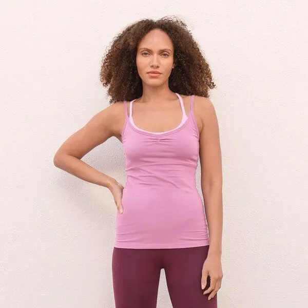 Jaya Jaya SOFIA 2 FARBIG - Damen - Top für Yoga und Freizeit aus Biobaumwolle, Decorose/cherryblossom, – Produktbild 2 von 2