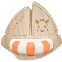 Sophie la Girafe Boot Greifling und Beißring aus Holz und Naturkautschuk Maße 11 x 11,5 x 8 cm – Produktbild 1 von 1