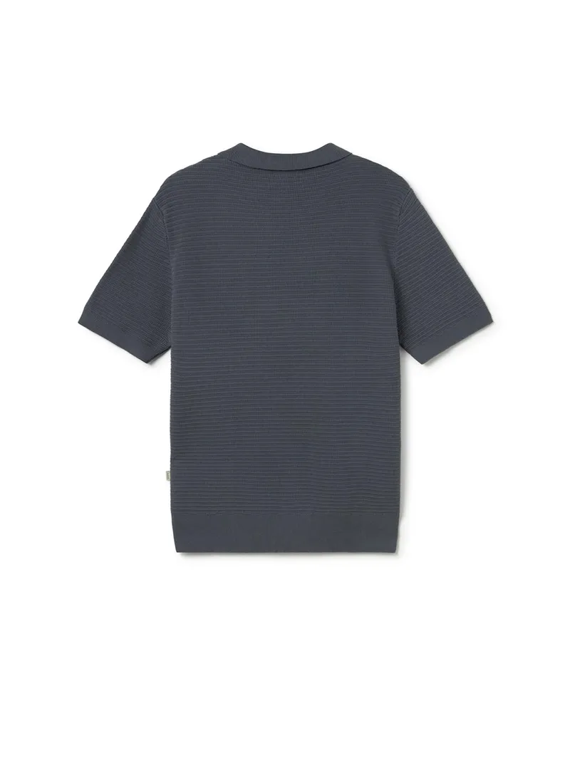 TWOTHIRDS TWOTHIRDS Herren vegan Polohemd Coetivy Gunmetal Grau, Grau, – Produktbild 2 von 2