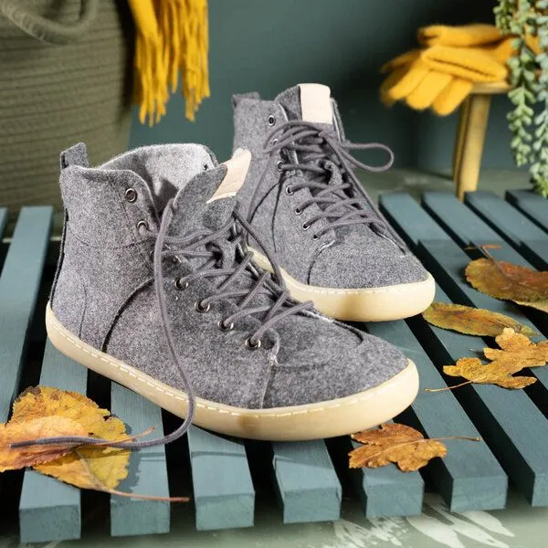 nahtur-design nahtur-design Barfußschuhe aus Bioleinen oder Loden, knöchelhoch, unisex, Wolle, – Produktbild 5 von 5