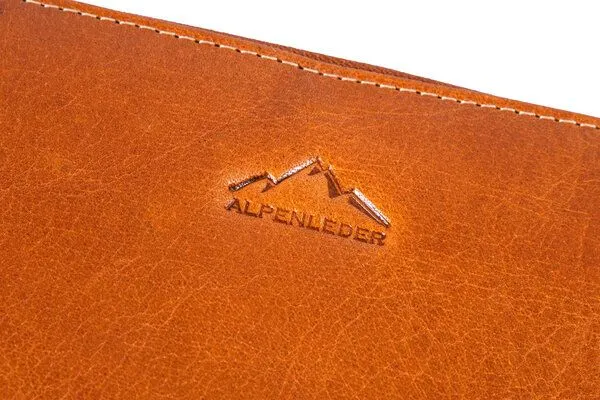 Alpenleder Alpenleder Geldbeutel EDELWEISS, Cognac, – Produktbild 3 von 3
