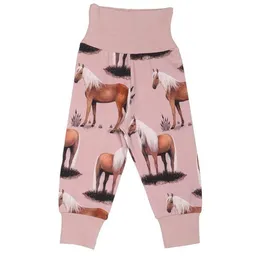 Walkiddy Baby Krabbelhose GOTS zertifiziert – Rosa mit Pferdemotiven, weich & bequem | von Walkiddy – Produktbild 1 von 1