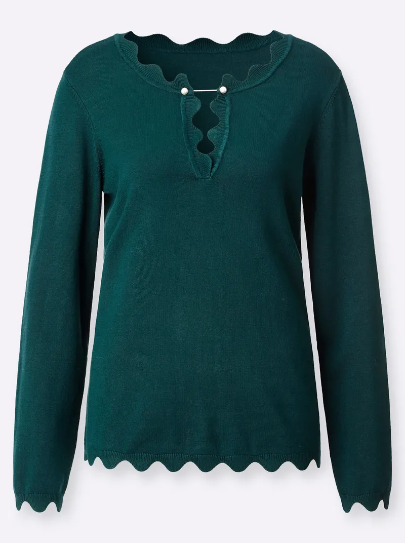 Witt Witt Pullover petrol, Petrol, – Produktbild 1 von 2