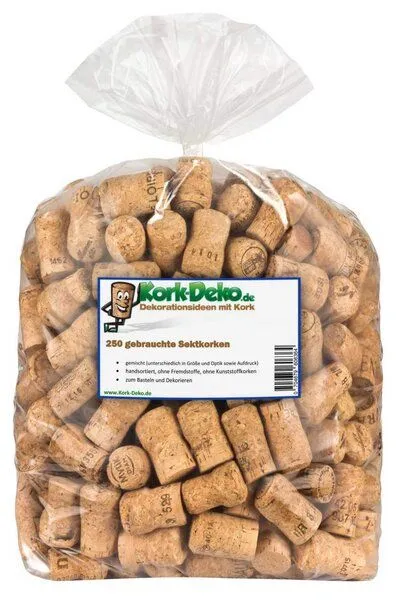 Kork-Deko Kork-Deko 250 Stück gebrauchte Sekt-Korken (Sektkorken) – Produktbild 2 von 6