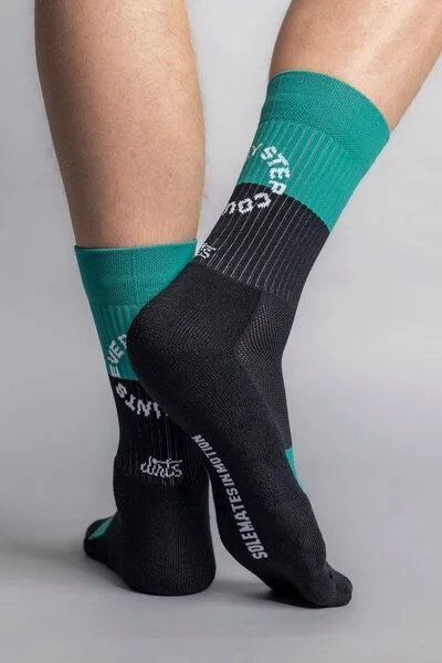 DIRTS DIRTS Solemates Athletic Socks, Pine green/black, – Produktbild 2 von 4