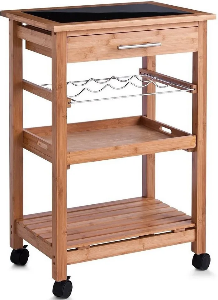 Zeller Present Küchenwagen Bamboo, Breite 58 cm, auf Rollen, Braun, – Produktbild 1 von 2