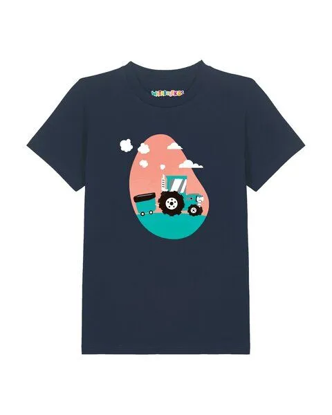 watabout.kids watabout.kids T-Shirt Kinder Traktor, French navy, – Produktbild 1 von 2