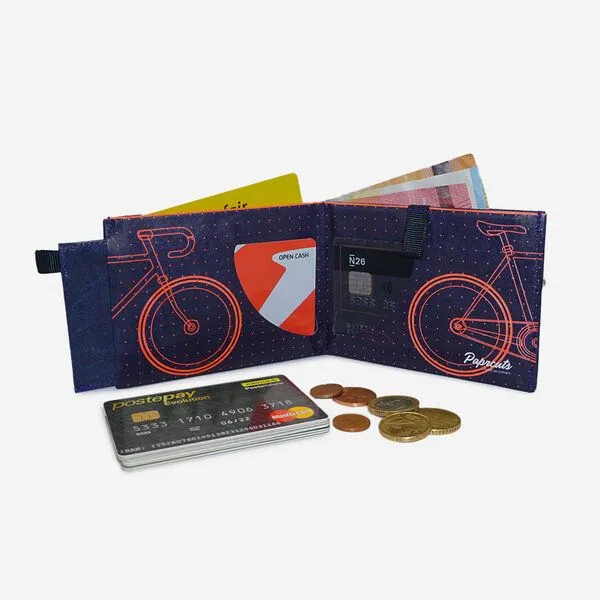 paprcuts paprcuts RFID Portemonnaie Pro, Bike 2.0. (lila orange neon), – Produktbild 4 von 4