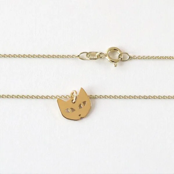 BELLYBIRD Jewellery BELLYBIRD Jewellery Kinderkette - kleine Katze, Anhänger/ Silber/ Silber vergoldet, Silver, – Produktbild 3 von 4