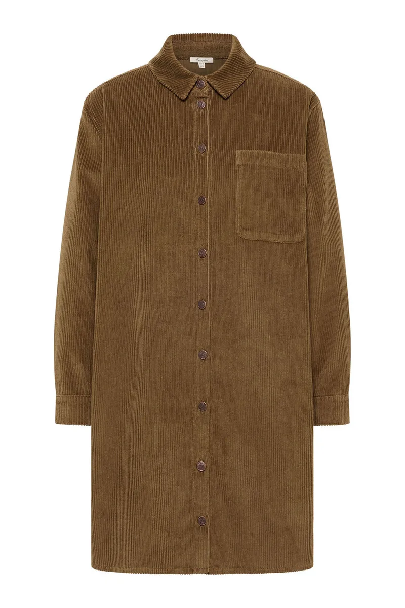 Tranquillo Tranquillo Cordkleid Fritzii aus Biobaumwolle - taupe / 38 – Produktbild 1 von 6