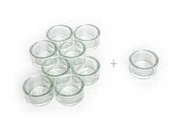 HANS NATUR Teelichthalter Glas 8er-Set + 1 Glas gratis Durchmesser 39 mm – Produktbild 1 von 1