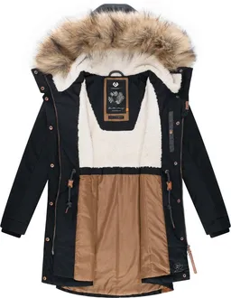 ragwear ragwear Winterjacke Tawny stylischer Winterparka mit großer Kapuze und Kunstfellkragen – Produktbild 1 von 1
