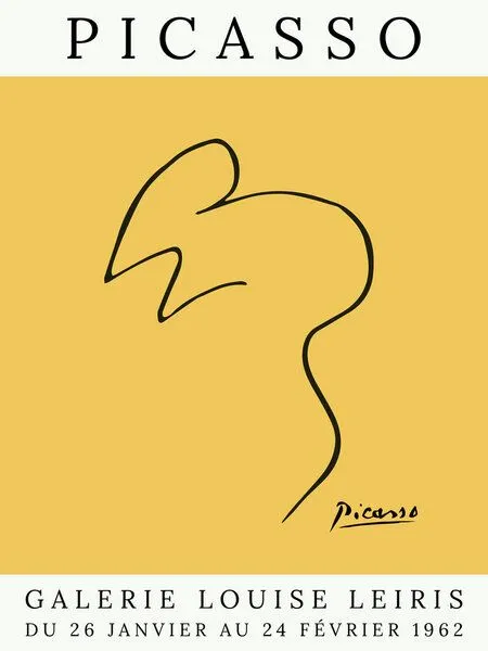 Photocircle Photocircle Poster / Leinwandbild - Picasso Maus – gelb – Produktbild 1 von 4