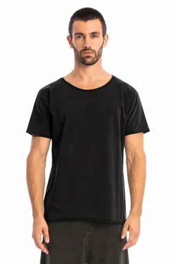 RAVENS VIEW IBIZA RAVENS VIEW IBIZA Herren vegan T-Shirt Cut Black – Produktbild 1 von 1