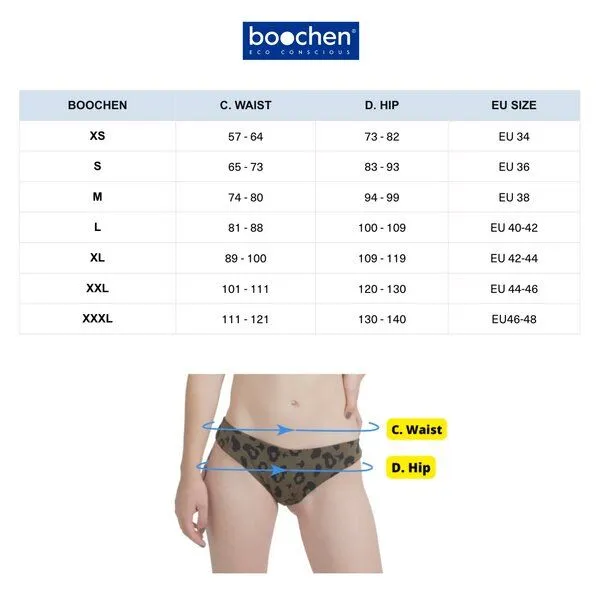 boochen boochen Bikini Slip Caparica - wendbar - Surfbikini, Federprint (lila), – Produktbild 1 von 4