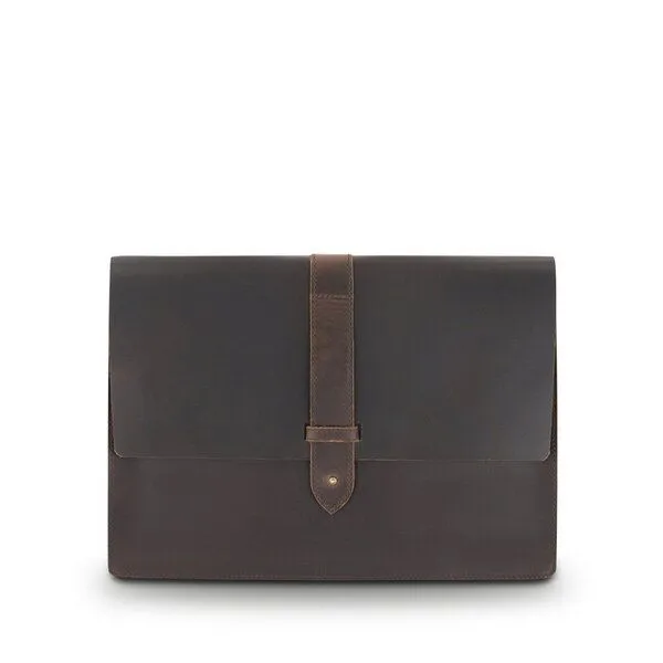 Buckle & Seam Buckle & Seam Leder Laptop Sleeve Aspen 15 Zoll, Braun, – Produktbild 1 von 4