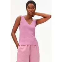ARMEDANGELS ARMEDANGELS LINEN BLEND Damen Stricktop aus Leinen-Mix, Washed berry, – Produktbild 1 von 1