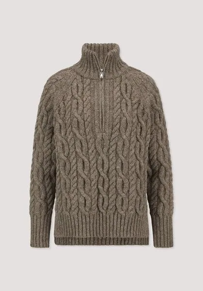 hessnatur hessnatur Strick Troyer Oversize aus Rhönwolle und europäischer Schurwolle, Naturbeige, – Produktbild 4 von 4