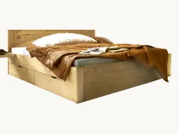 Schubkastenbett "Mascella" | 140x200 cm | gelaugt/geölt – Produktbild 1 von 1