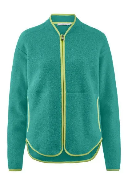 hessnatur hessnatur Fleece-Jacke ACTIVE LIGHT aus reiner Bio-Baumwolle, Lagune, – Produktbild 3 von 4