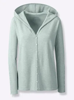 heine Kapuzenstrickjacke kalkmint-meliert – Produktbild 1 von 1