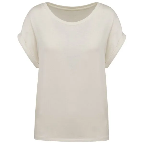 Greenspired Greenspired Umweltfreundliches Damen-T-Shirt mit Reversärmeln 155g/m² XS- L, Elfenbein, – Produktbild 1 von 1