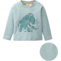 People Wear Organic People Wear Organic Langarm Shirt, grün, "Mammut", Bio-Baumwolle – Produktbild 1 von 1