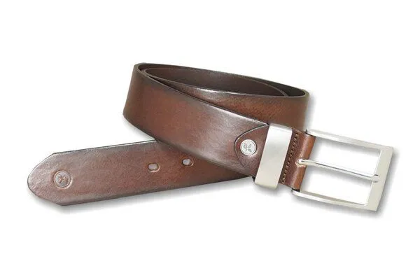 Greenbelts Greenbelts Herren Ledergürtel SILVIO, Brown, – Produktbild 4 von 4