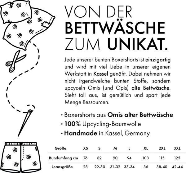 soki soki Upcycling Boxershorts aus geretteter Bettwäsche – Produktbild 3 von 4