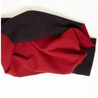 Tuchfabrik Mehler Tuchfabrik Mehler Wollstoff "Flauschloden" doubleface | 100% Schurwolle (89,80 €/m), Rot/schwarz (rot), – Produktbild 1 von 1