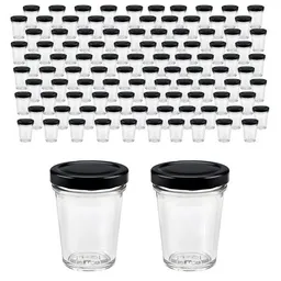 mikken mikken 100 kleine Dessertgläser 65ml Einmachgläser mit Schraubdeckel – Produktbild 1 von 1