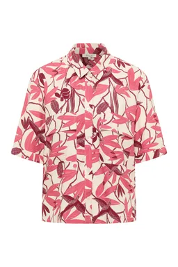 Tranquillo Bluse Anii aus EcoVero™ Viskose - berry bird / 38 – Produktbild 1 von 1