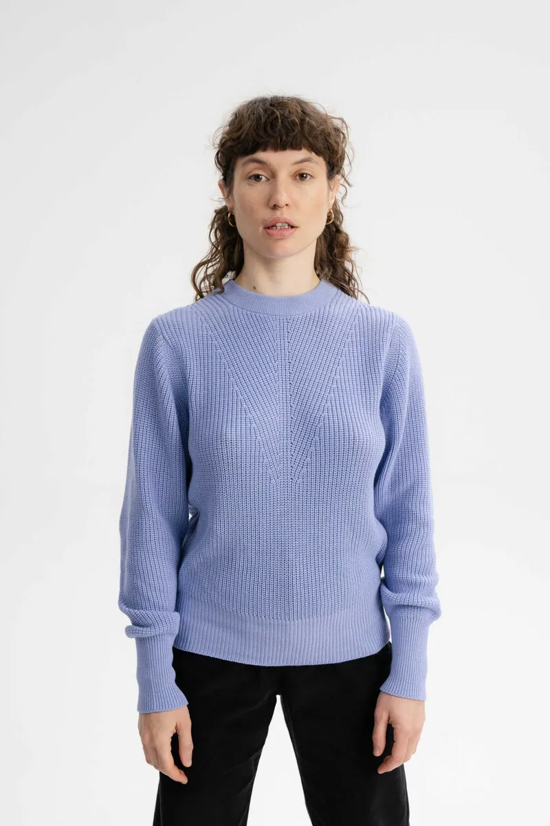 MELA MELA Damen vegan Strickpullover Gauri Lila, Lila, – Produktbild 2 von 2