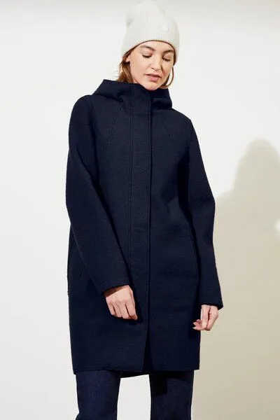 LangerChen LangerChen Parka tailliert aus Walk mit Membran, Navy (blau), – Produktbild 1 von 4