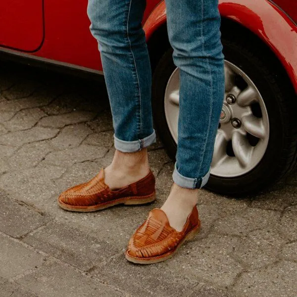 CANO CANO Huarache Slipper Mara Natural, Cognac, – Produktbild 2 von 4