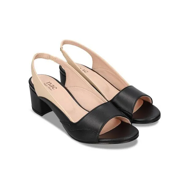 Nae Vegan Shoes Nae Vegan Shoes NAE - Mara Schwarze Vegane Absätze in AppleSkin, Schwarz, – Produktbild 2 von 4