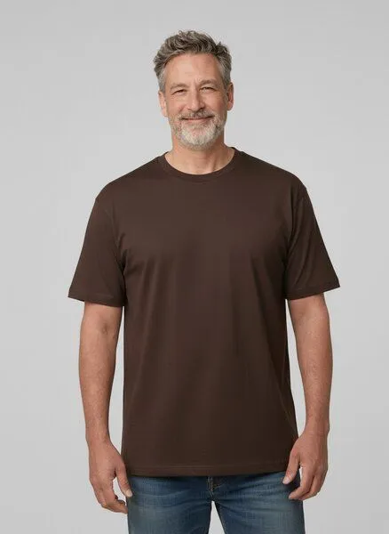 UNIPOLAR UNIPOLAR Basic T-Shirt Modell: Creative, Red brown (braun), – Produktbild 1 von 2