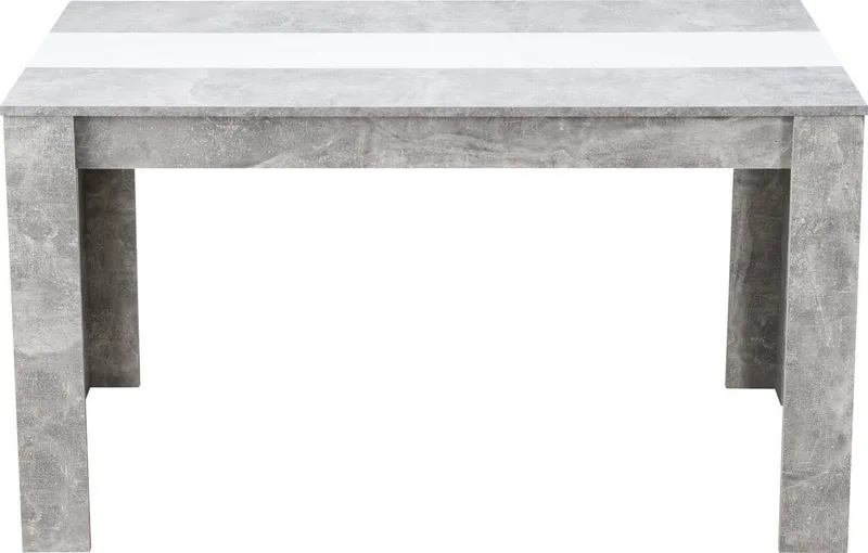 Home affaire Esstisch Domus, Mittelplatte in schwarz Farbe, Grau, – Produktbild 2 von 5