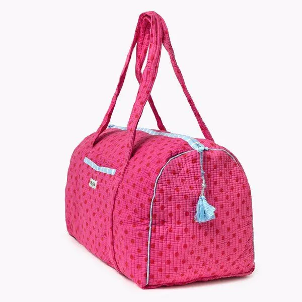 KIKOONI KIKOONI handgefertigte große Baumwolltasche "K. Shopper", Dizzy dots love, – Produktbild 4 von 4
