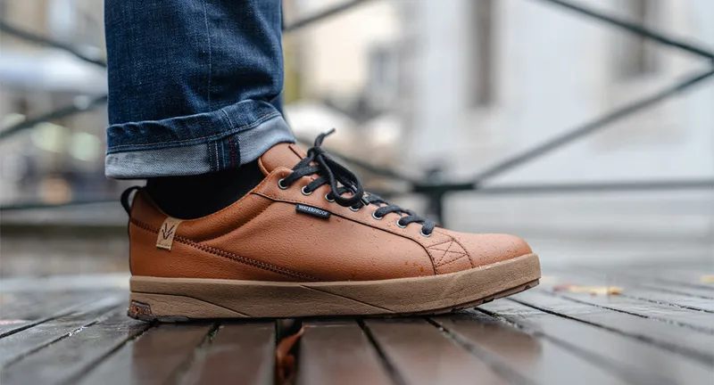 SAOLA SAOLA Herren vegan Sneaker Herren Cannon Waterproof 2.0 Caramel, Dunkelorange, – Produktbild 2 von 2