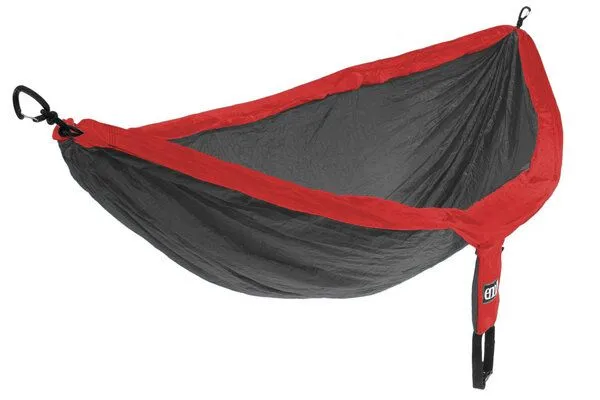 Eagles Nest Outfitters Eagles Nest Outfitters Reisehängematte - ENO Double Nest aus leichtem, atmungsaktiven Nylon für Camping und Outdoor, Red charcoal, – Produktbild 1 von 1