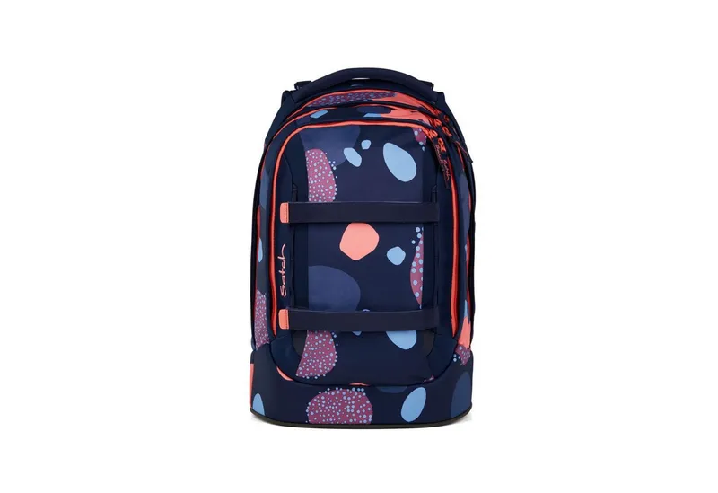 Satch Satch Schulranzen Schulrucksack-Set PACK Coral Reef 3-teilig (3-teilig), ergonomisch, Your-Size-System: auf Körpergröße anpassbar, Blau, – Produktbild 3 von 5