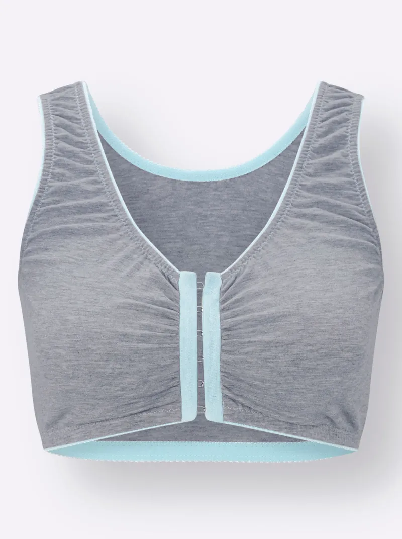 wäschepur Bustier, 3x grau-melange, – Produktbild 1 von 2