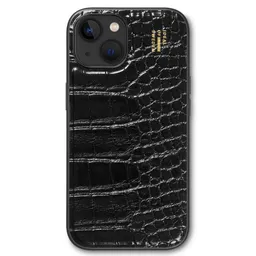 Ideal of Sweden iDeal of Sweden Vegan Leather Back Cover für das Apple iPhone 17e / 16e / 15 / 14 / 13 - Black Croco – Produktbild 1 von 1