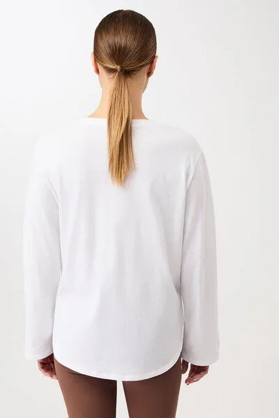 mandala mandala Halfmoon Longsleeve, White (weiß), – Produktbild 4 von 4