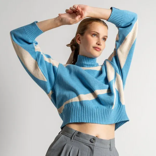 trueStory trueStory Oversized Pullover - EUGENIE, Arta (mehrfarbig), – Produktbild 4 von 4