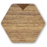 MMore MMORE Untersetzer aus Holz - Amerikanischer Nussbaum, Eichenholz und organische Materialien / 4er-Set Untersetzer, Kaffee, – Produktbild 1 von 2